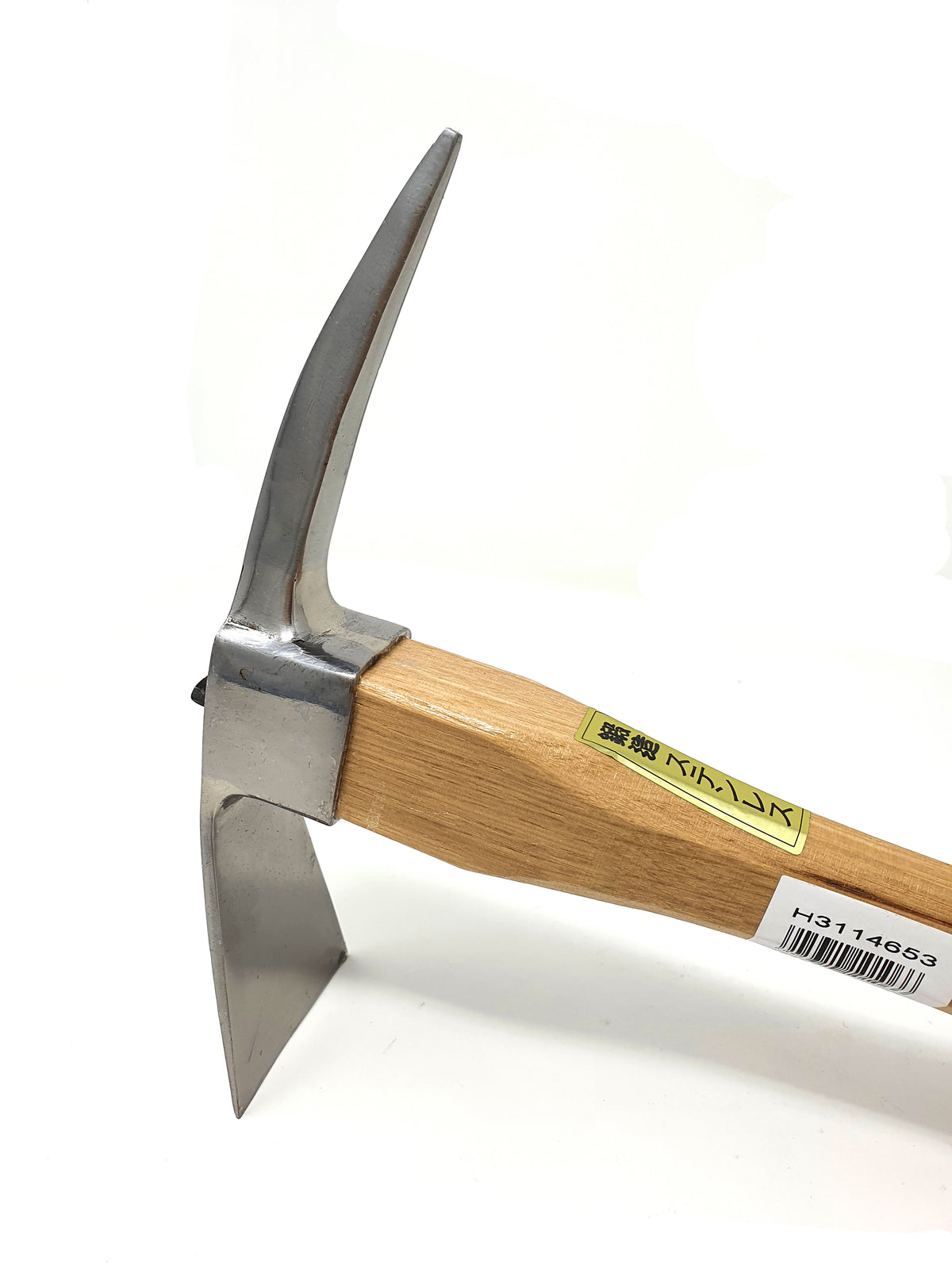 Japanese Combination Pick and Mattock Hoe, Stainless Steel.