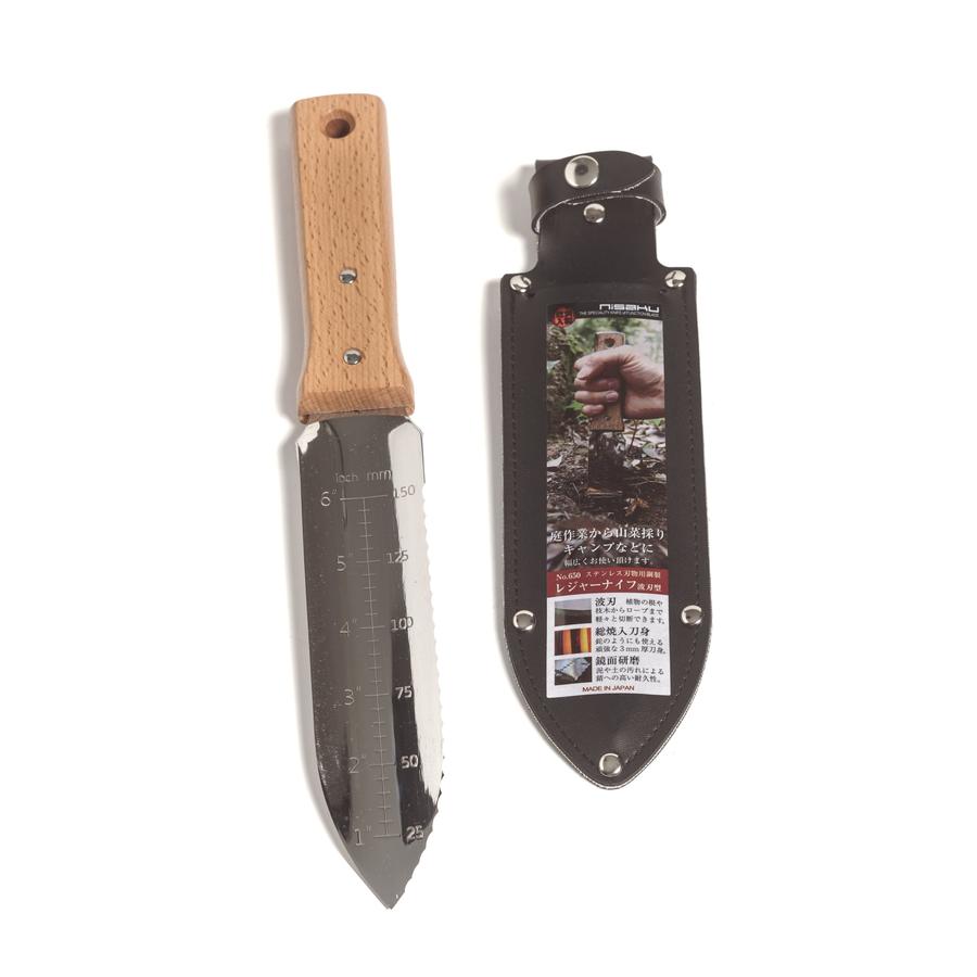 Nisaku Japanese Hori Hori Knife Garden Trowel Stainless Steel NJP650