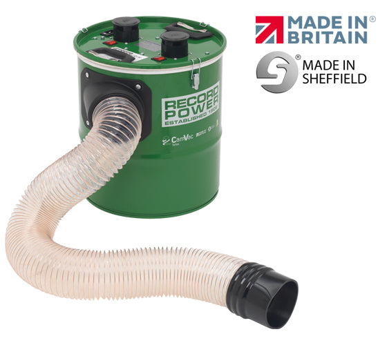 Record Power CGV286-4 Compact Extractor with 2 Metres of Hose and Easy-Fit Cuff (104770)