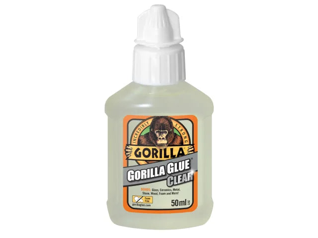 Gorilla Glue Clear 50ml - for Wood, Stone, Metal, Ceramic and much more