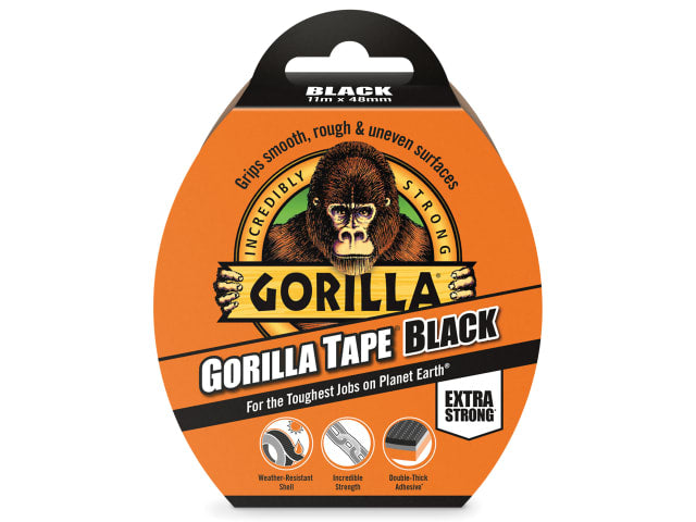 Gorilla Tape 48mm x 11mm Black Cloth Tape