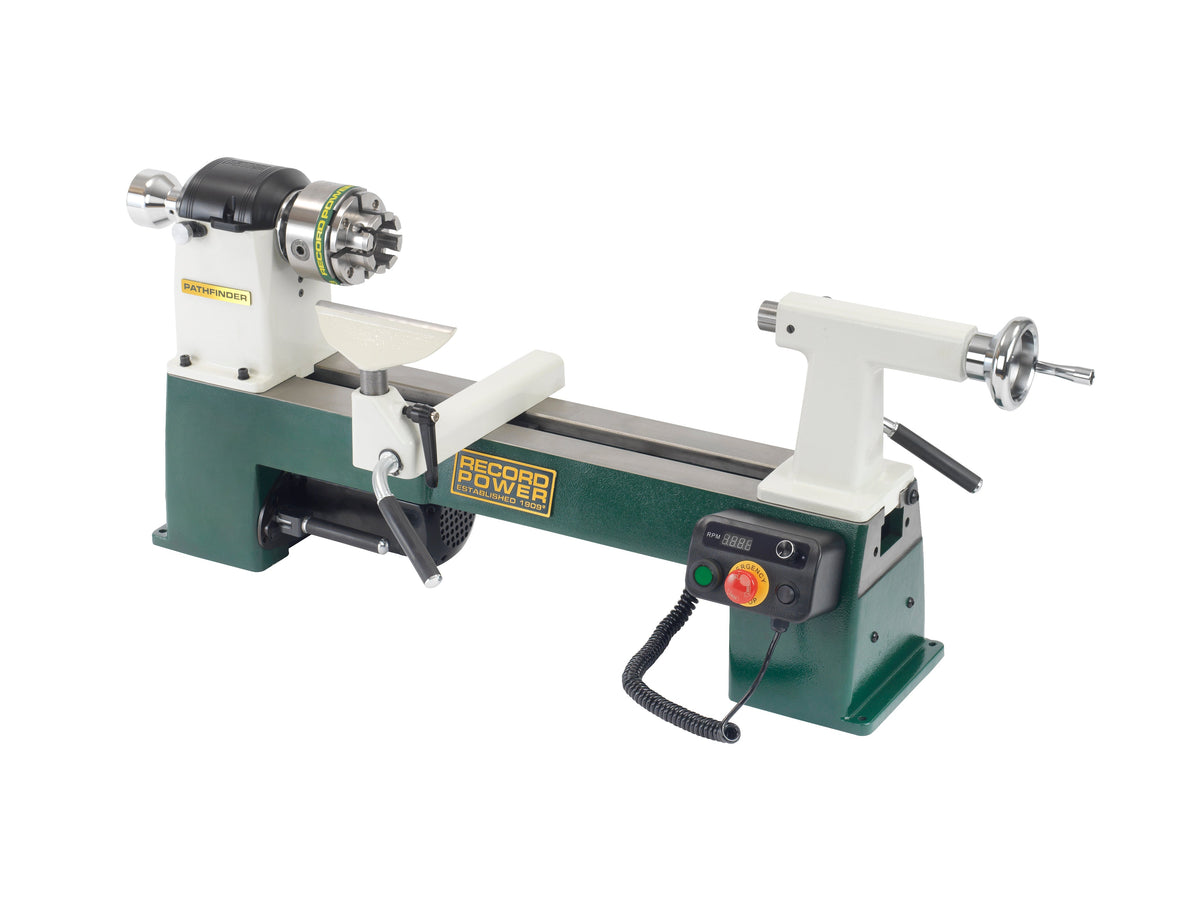 Record Power Pathfinder Cast Iron Variable Speed Lathe 14001