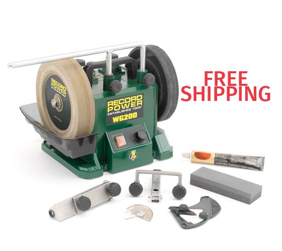 Record Power WG200-PK/A 8" Wet Stone Sharpening System Package Deal (33200)