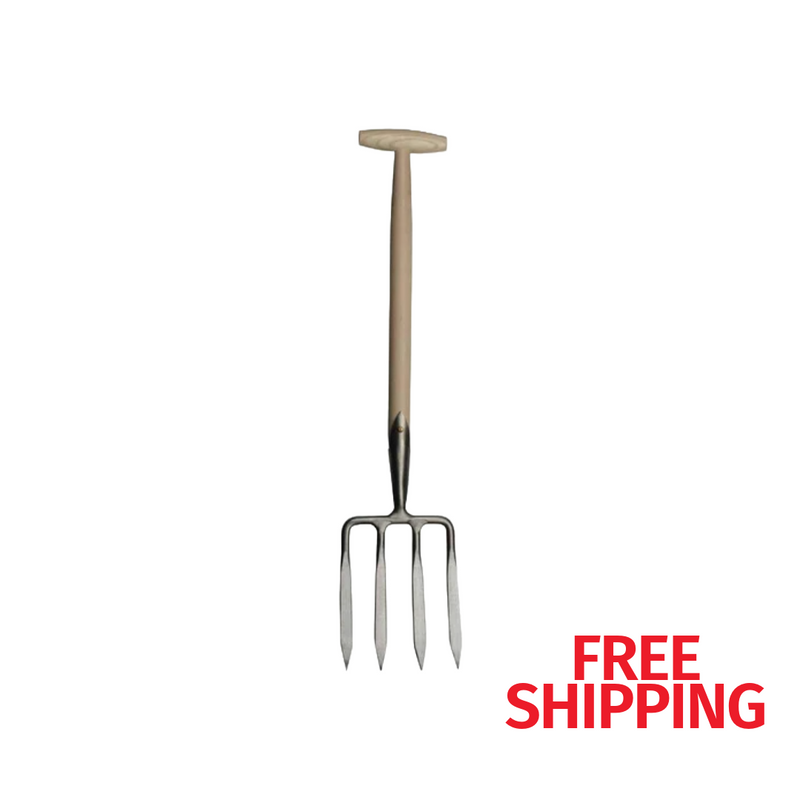 Sneeboer Short Digging Fork 4 tines Ash Handle (70cm long)