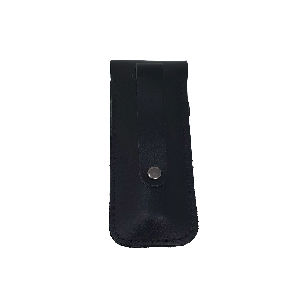 Black Leather Pouch for Folding Higonokami Knives