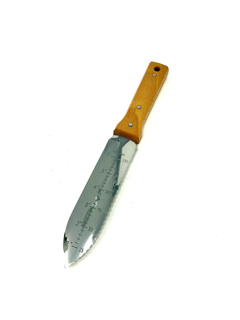 Nisaku Full Tang Hori Hori Knife Stainless Steel with Leather Sheath No 6550
