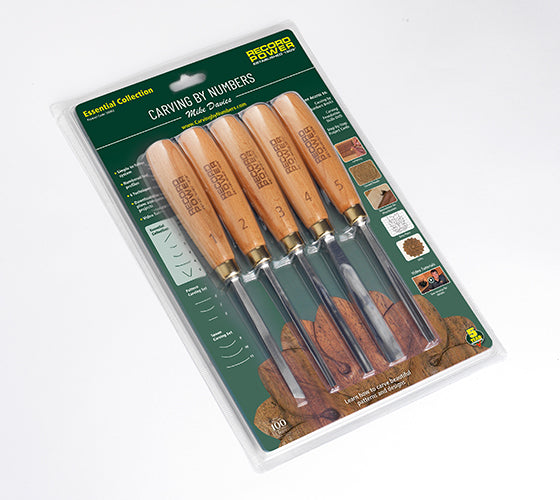 Record Power Essential 5 Piece Carving Tool Collection 50002