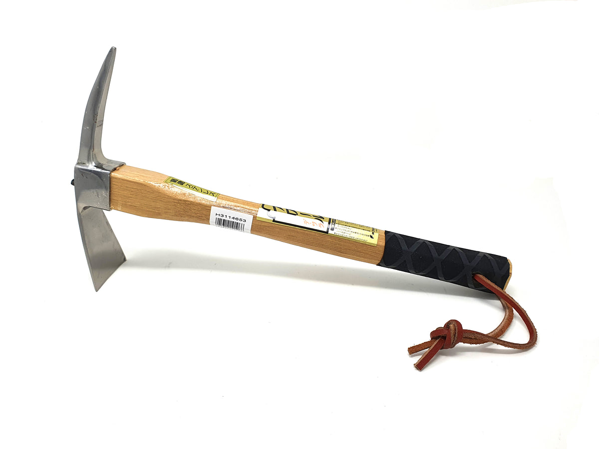 Japanese Combination Pick and Mattock Hoe, Stainless Steel.