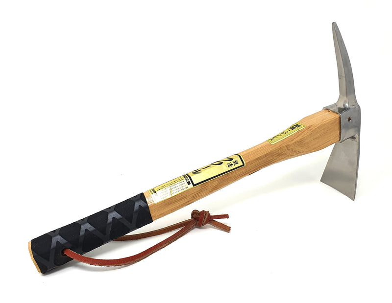 Japanese Combination Pick and Mattock Hoe, Stainless Steel.
