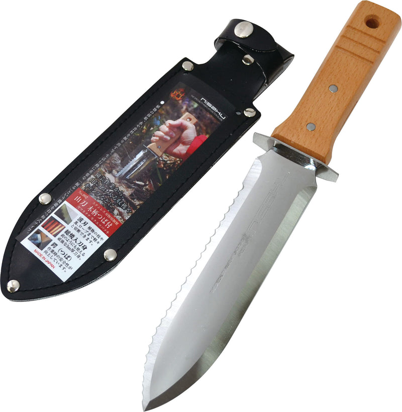 Nisaku Japanese Stainless Steel Hori Hori Gardening knife TM802