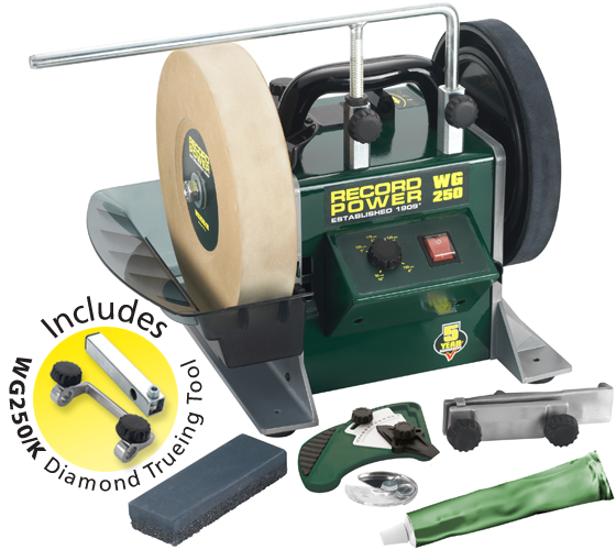 Record Power WG250-PK/A 10" Wet Stone Sharpening System Package Deal