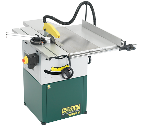 Record Power 10" Cast iron Cabinet Makers' Saw with Right Hand Extension Table  TS250C-PK/A