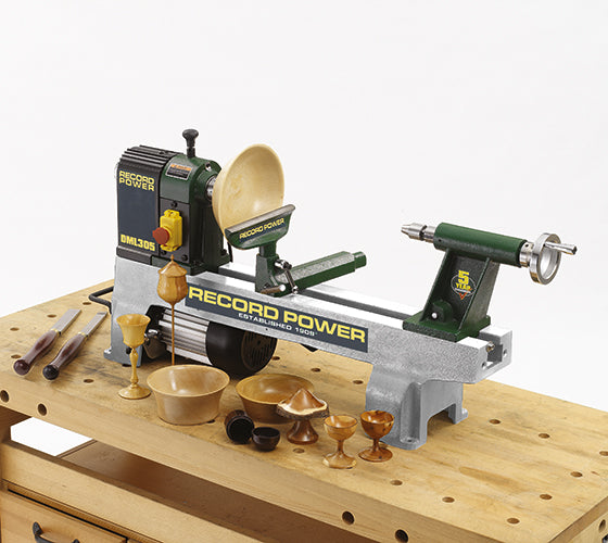 Record Power DML305-M33 Cast Iron 6 Speed Midi Lathe