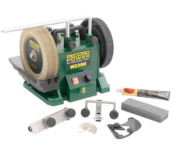 Record Power WG200-PK/A 8" Wet Stone Sharpening System Package Deal (33200)